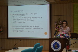 Dr S Scuzzarello presents research at IPSR